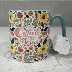 LITTLE COFFEE LOT OF JESUS 10 Strawberry Street BELLA Dimpled Mug Faith Easter